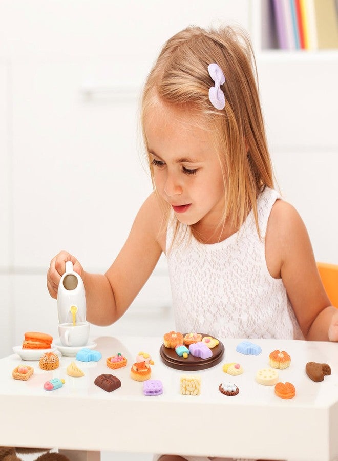 VICROIC 50 PCS Miniature Food Eggs Cake Milk Ice Cream, Mini Pretend Play Kitchen Cooking Game Party Accessories Toys for Dollhouse Landscape - Image 4